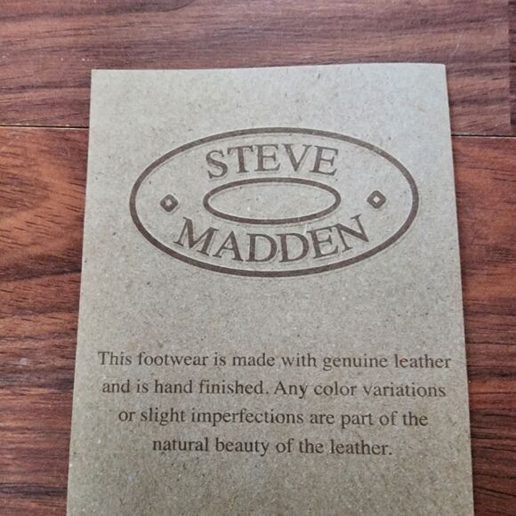 Steve Madden Mavina Tan Leather Suede Combat Boot 10 NIB - Picture 9 of 10